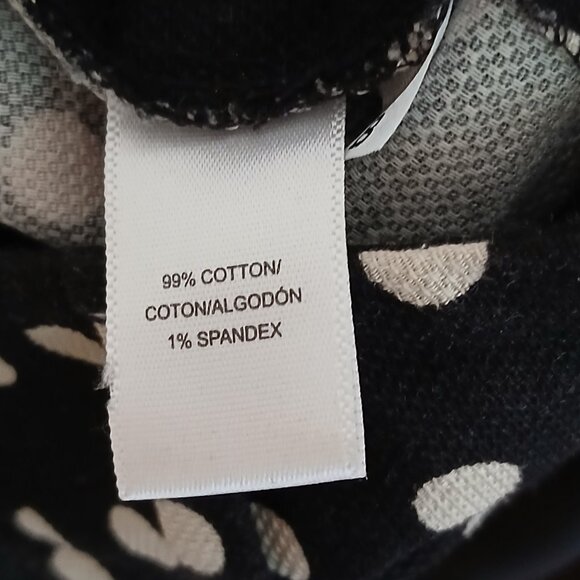 Ann Taylor Loft 'Marisa' Black with White Polka Dots 99% Cotton Shorts Sz 4 - Picture 8 of 9